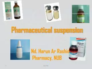 Pharmaceutical suspension Dr. Nd. Harun Ar Rashid Pharmacy, NUB
