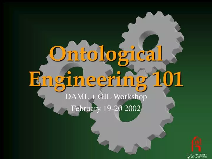 ontological engineering 101