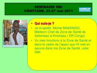 seminaire smi vientiane 23 27 mai 2011