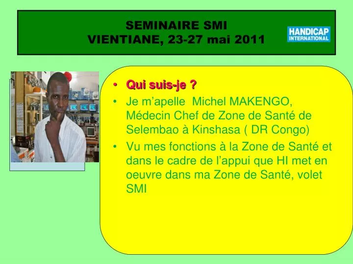 seminaire smi vientiane 23 27 mai 2011