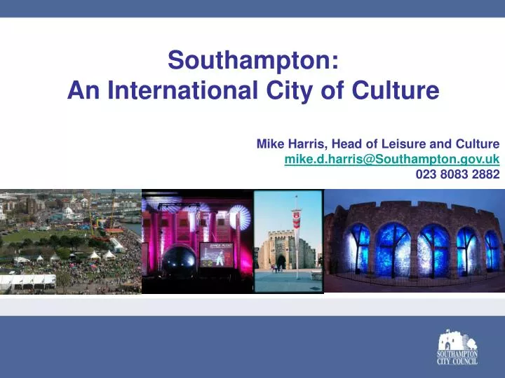 southampton an international city of culture