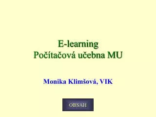e learning po ta ov u ebna mu