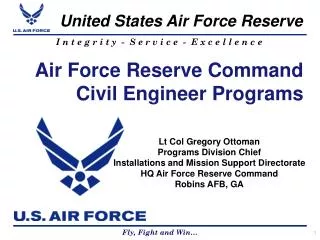 Air Force Reserve Command Civil Engineer Programs