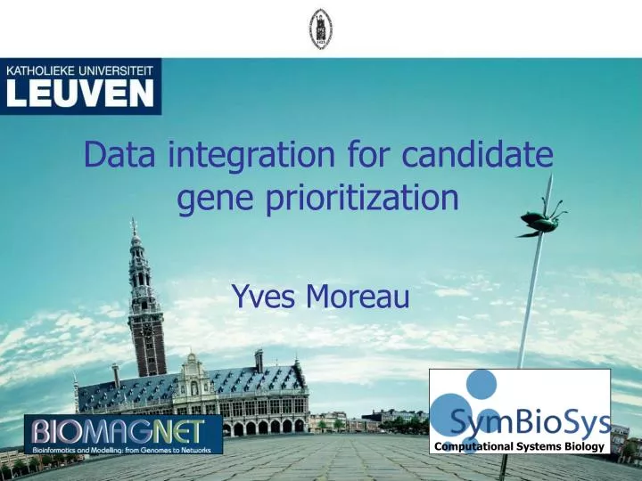 data integration for candidate gene prioritization