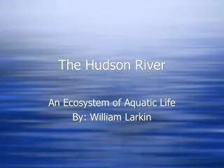 The Hudson River