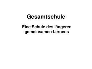gesamtschule