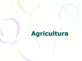 agricultura