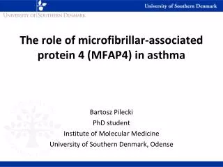 The role of microfibrillar-associated protein 4 (MFAP4) in asthma