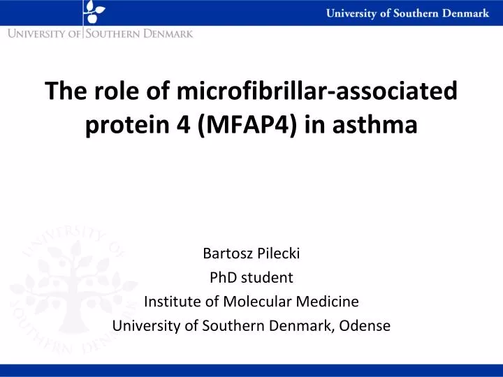 the role of microfibrillar associated protein 4 mfap4 in asthma