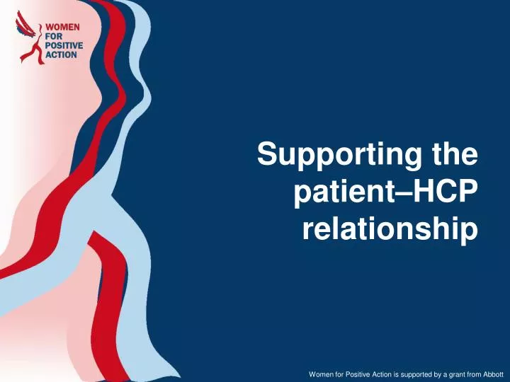 supporting the patient hcp relationship