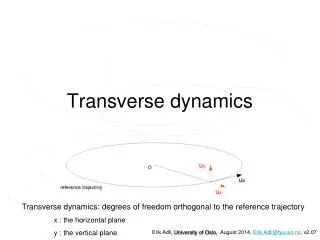 Transverse dynamics