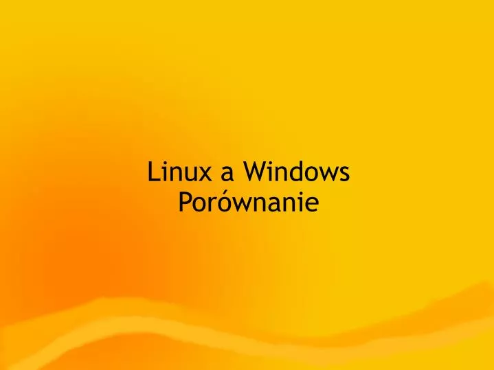 linux a windows por wnanie
