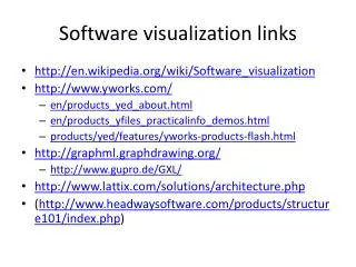 Software visualization links