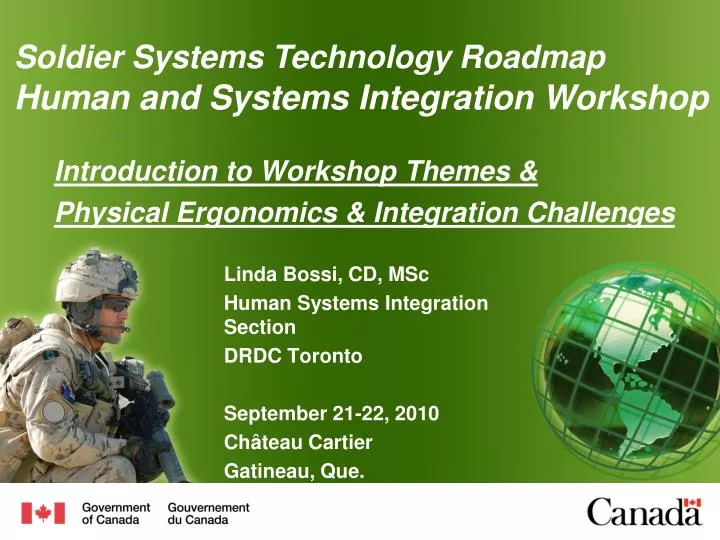 introduction to workshop themes physical ergonomics integration challenges