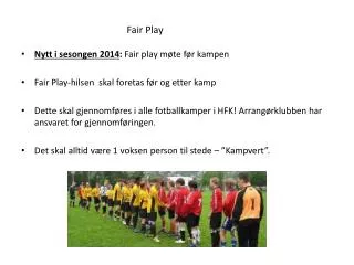fair play