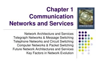 chapter 1 communication networks and services