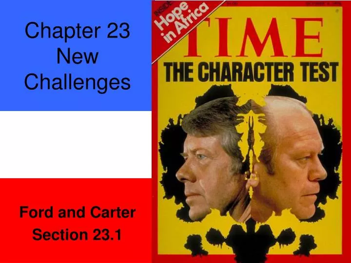 chapter 23 new challenges