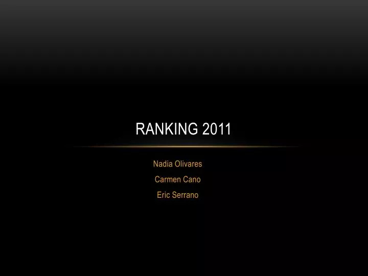 ranking 2011