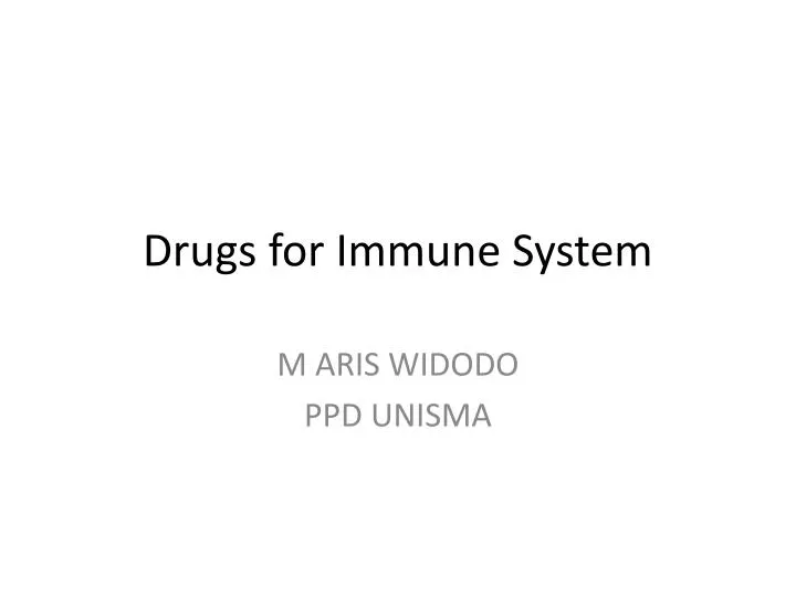drugs for immune system