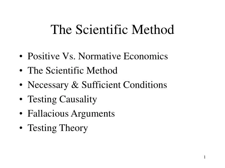 the scientific method