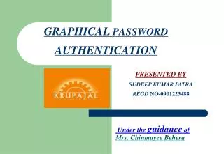 GRAPHICAL PASSWORD AUTHENTICATION