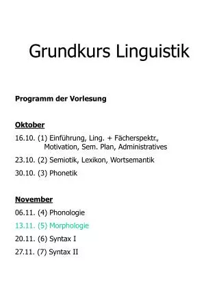 grundkurs linguistik