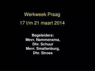 werkweek praag 2010