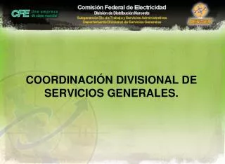 coordinaci n divisional de servicios generales