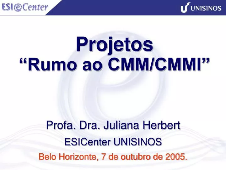 projetos rumo ao cmm cmmi