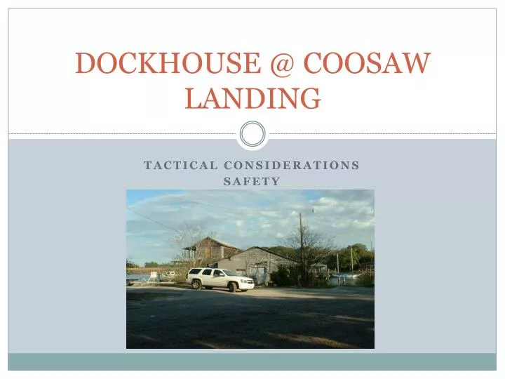 dockhouse @ coosaw landing