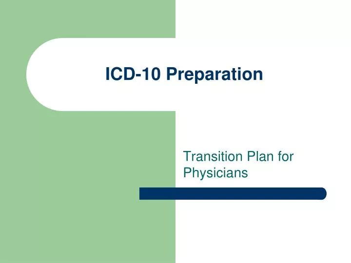 icd 10 preparation