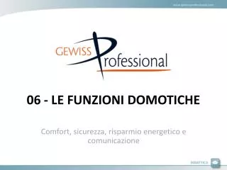 06 le funzioni domotiche