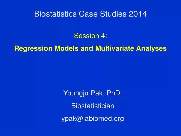 biostatistics case studies 2014