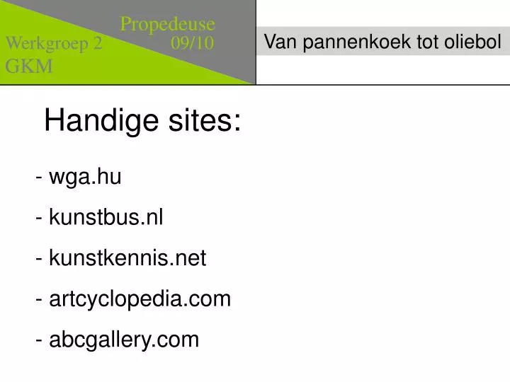 handige sites