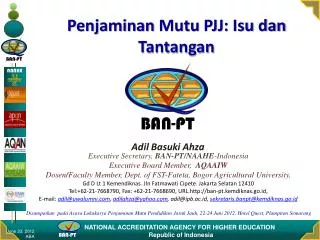 penjaminan mutu pjj isu dan tantangan