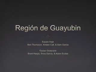 regi n de guayubin