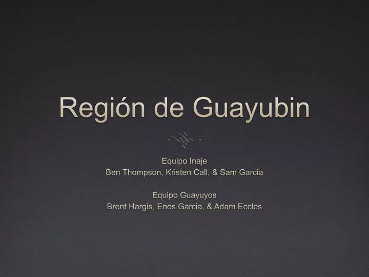 regi n de guayubin