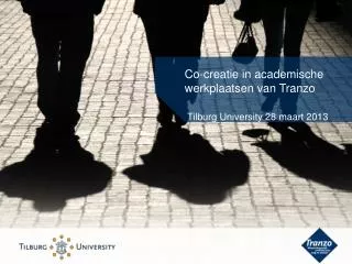 co creatie in academische werkplaatsen van tranzo