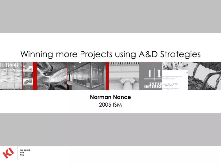 winning more projects using a d strategies