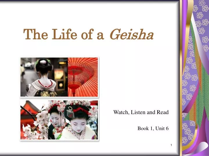 the life of a geisha