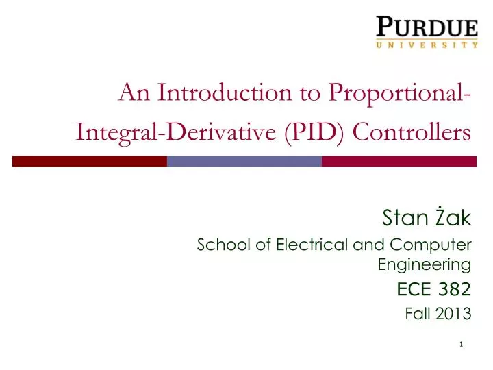an introduction to proportional integral derivative pid controllers