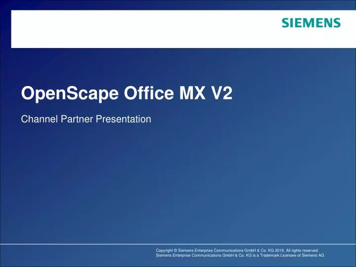 openscape office mx v2