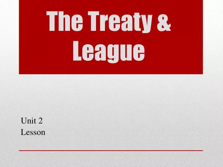 the treaty league