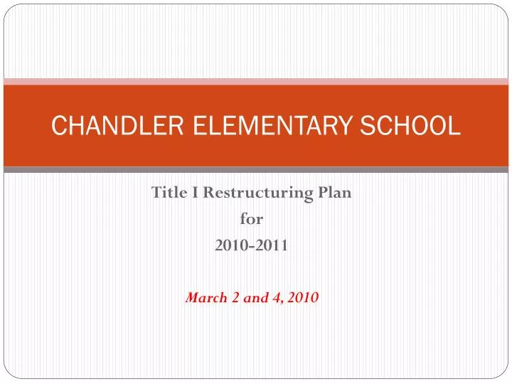 chandler elementary school