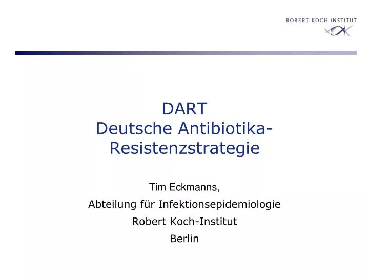 dart deutsche antibiotika resistenzstrategie