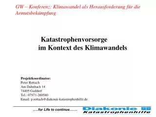 Katastrophenvorsorge im Kontext des Klimawandels