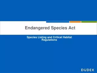 Endangered Species Act