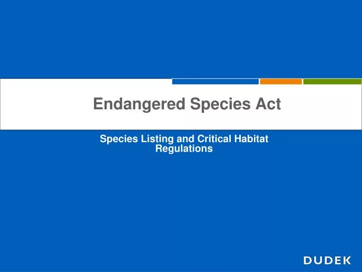 endangered species act