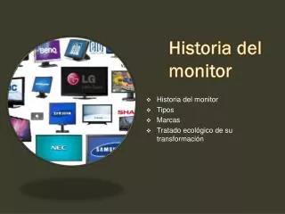historia del monitor