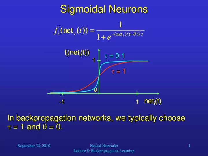 sigmoidal neurons
